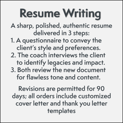 Resume Writing, Refractive Coaching